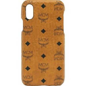 MCM iPhone X Case with Black Logo New